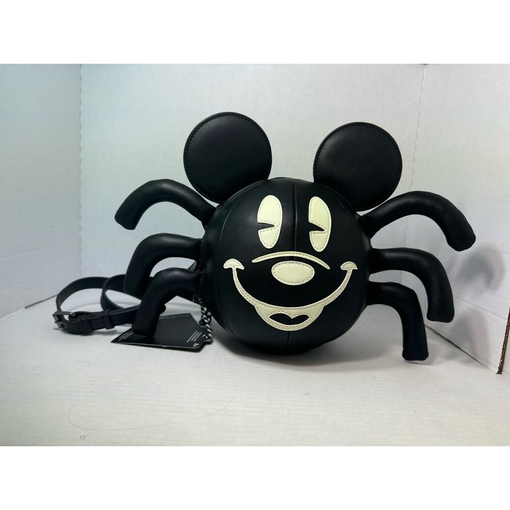 NWT Stitch Shoppe by Loungefly Disney Mickey Mouse spider Halloween bag / purse - Picture 2 of 8
